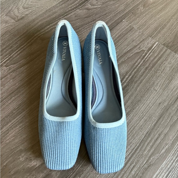 Vivaia Melody 2.0 Square Toe Chunky Heel Denim Blue - Picture 5 of 11